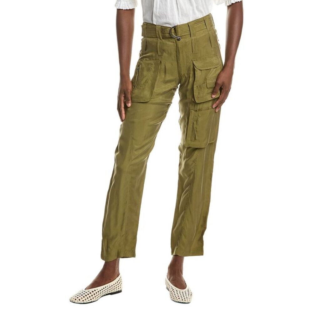 Johnny Was Womens Hailey Cargo Pant, Green